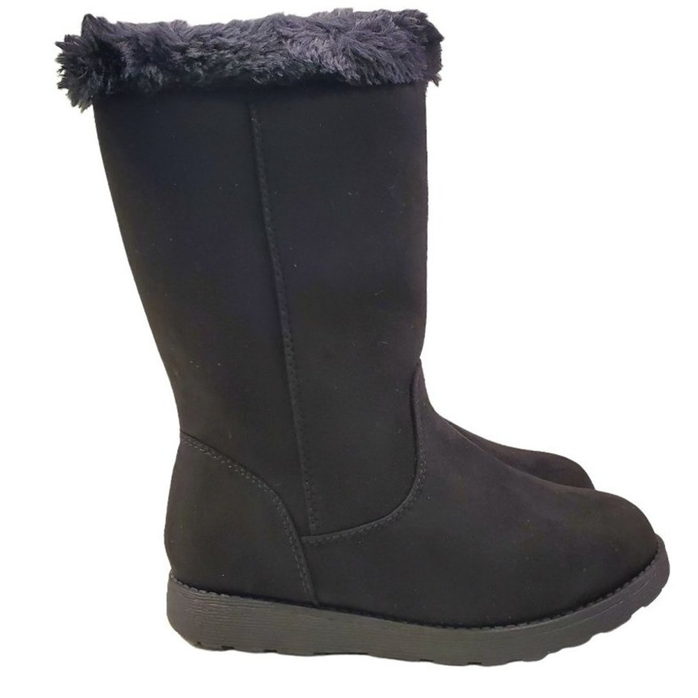 Black Nina Cat & Jack Toddler Winter Boots Size 6